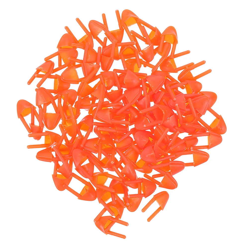 150 Pcs Mouth Accessories Toy DIY Arms Orange Plastic Shopping Rag