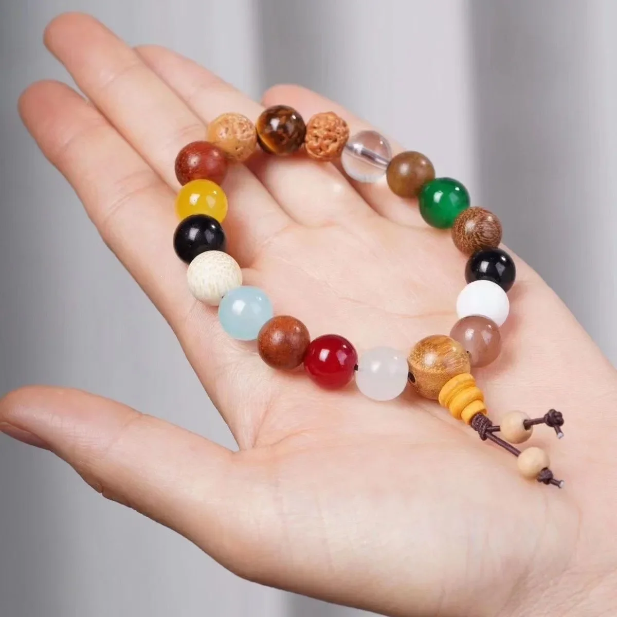 18 Bodhi Seed Bracelet Chinese Style Buddhism Prayer Beaded Lucky Transfer Fashion Jewelry Couple Gift