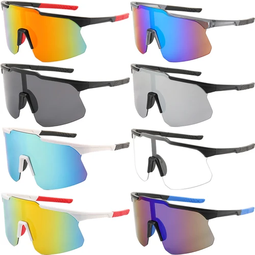 Imagen 1 del producto 1/2/8 Uds gafas de bicicleta gafas de sol al aire libre gafas deportivas para hombres y mujeres UV400 gafas de bicicleta sin marco regalo para amigos