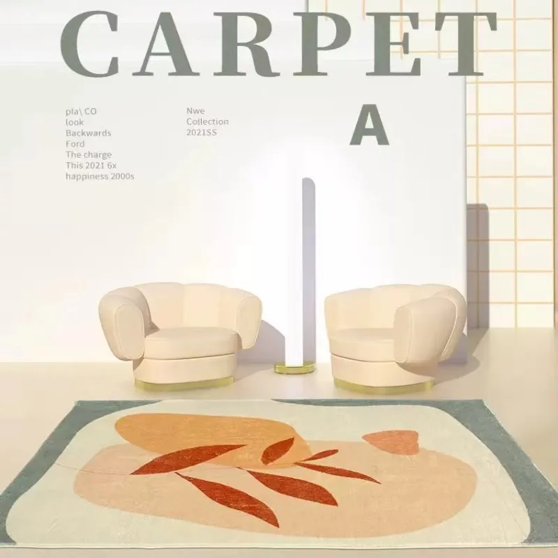 

Living Room Decoration Plush Carpet Minimalist Rugs for Bedroom Large Area Abstract Lounge Rug Home Thicken Non-slip Mat