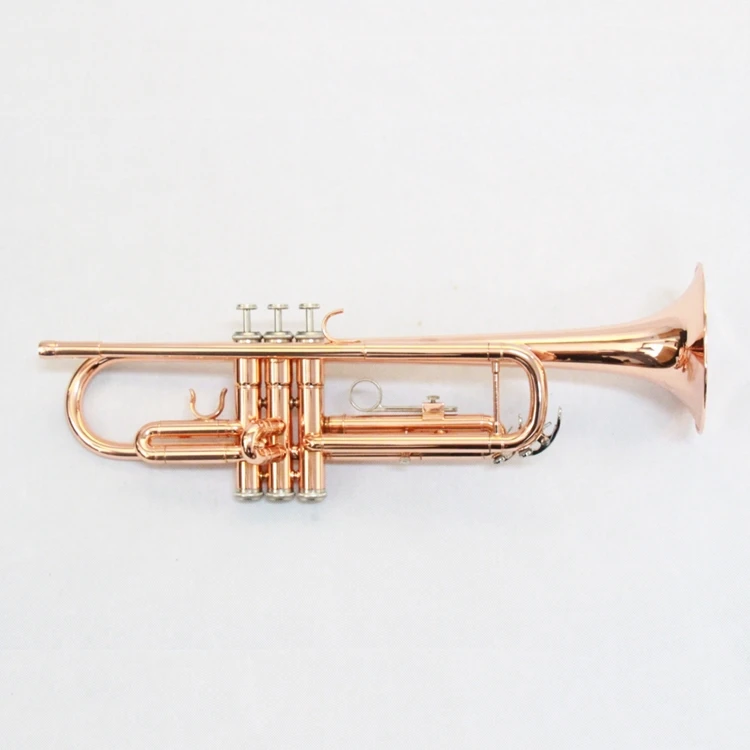 

Chinese Trumpet Horn For Sale High Quality Cheap Trumpet Rose Gold Bb Trumpet