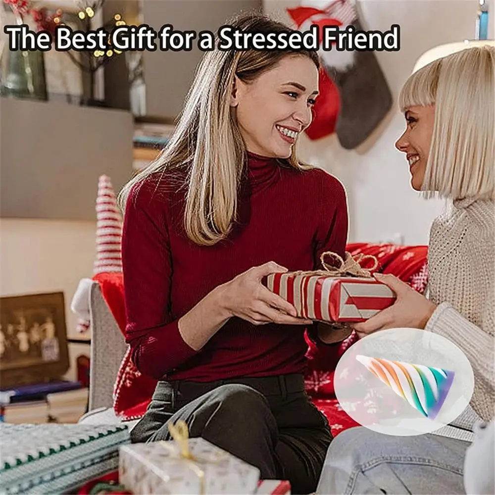 

3D-печатная 3D игрушка с эффектом иллюзии, игрушка-спиральный конус, мини-размер, невозможная игрушка-пирамида, настольная игрушка