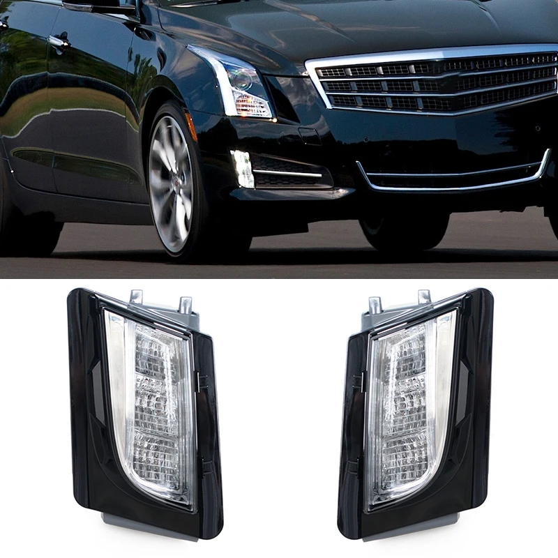 For Cadillac ATSL 2013 2014 2015 2016 2017 2018 2019 LED Front Fog Light Bumper Light Driving Signal Light Daytime Running Light