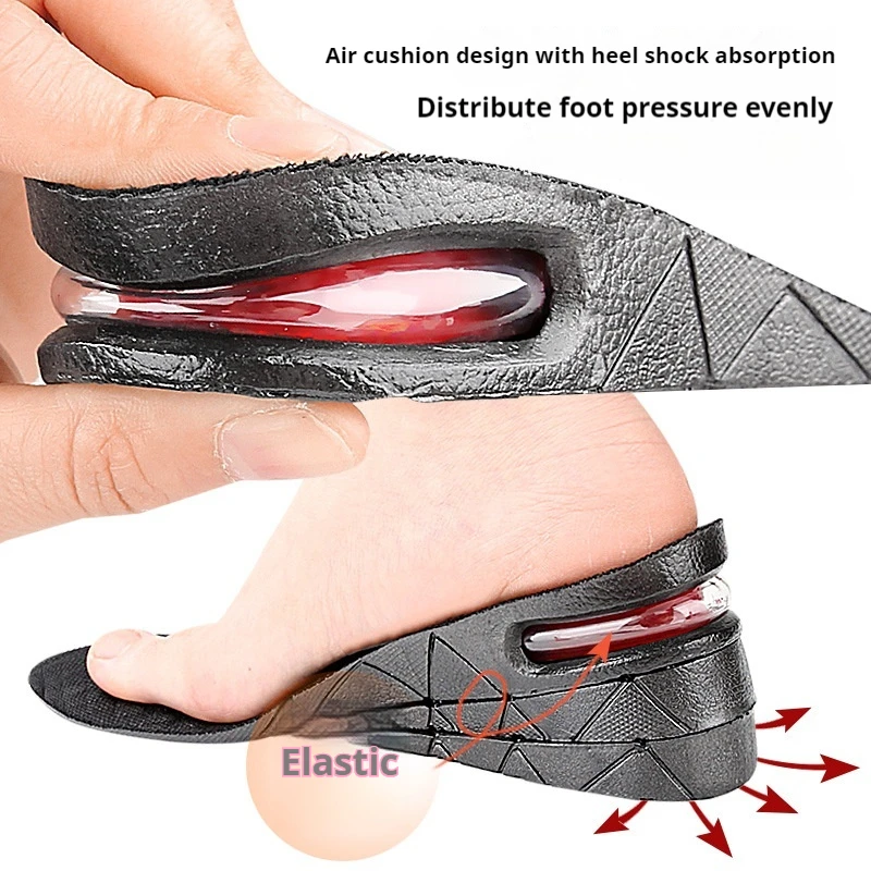 Adjustable Elevator Insoles, Air Cushion Height Increase Inserts, Soft Breathable Lift Pads for Leather & Sneakers 1Pair/2Pairs - view 2