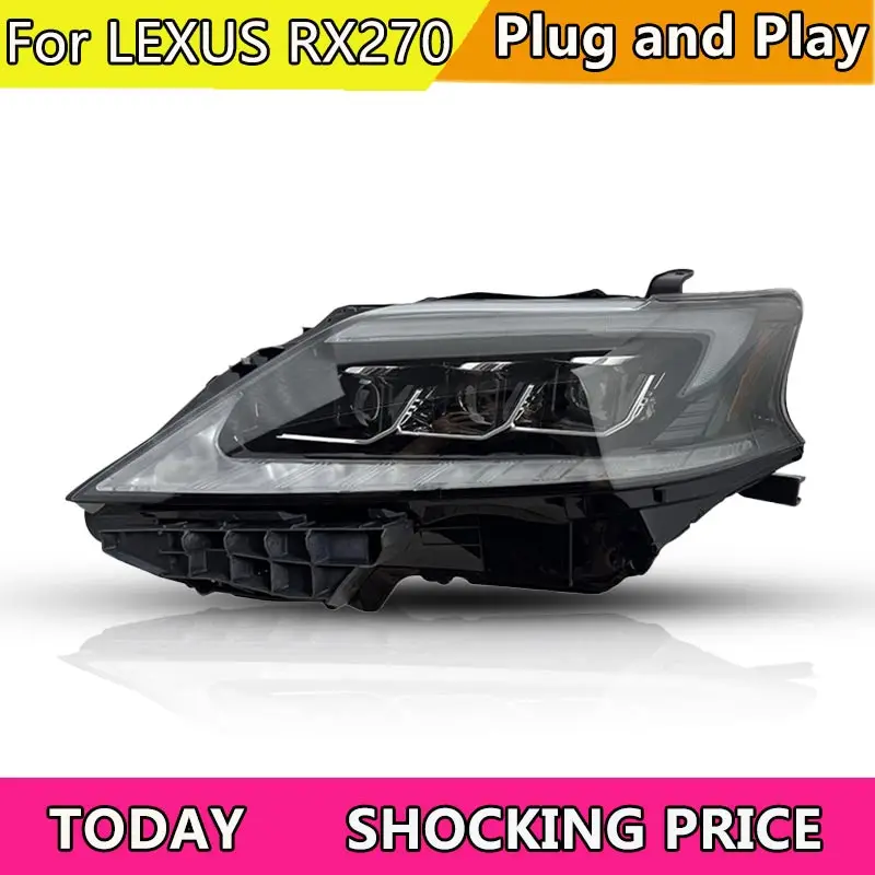 

For LEXUS RX270 Full LED Headlights 2012 2013 2014 2015 RX350 LED Head light RX330 RX400 DRL Dynamic Turn Signal Front Lamp