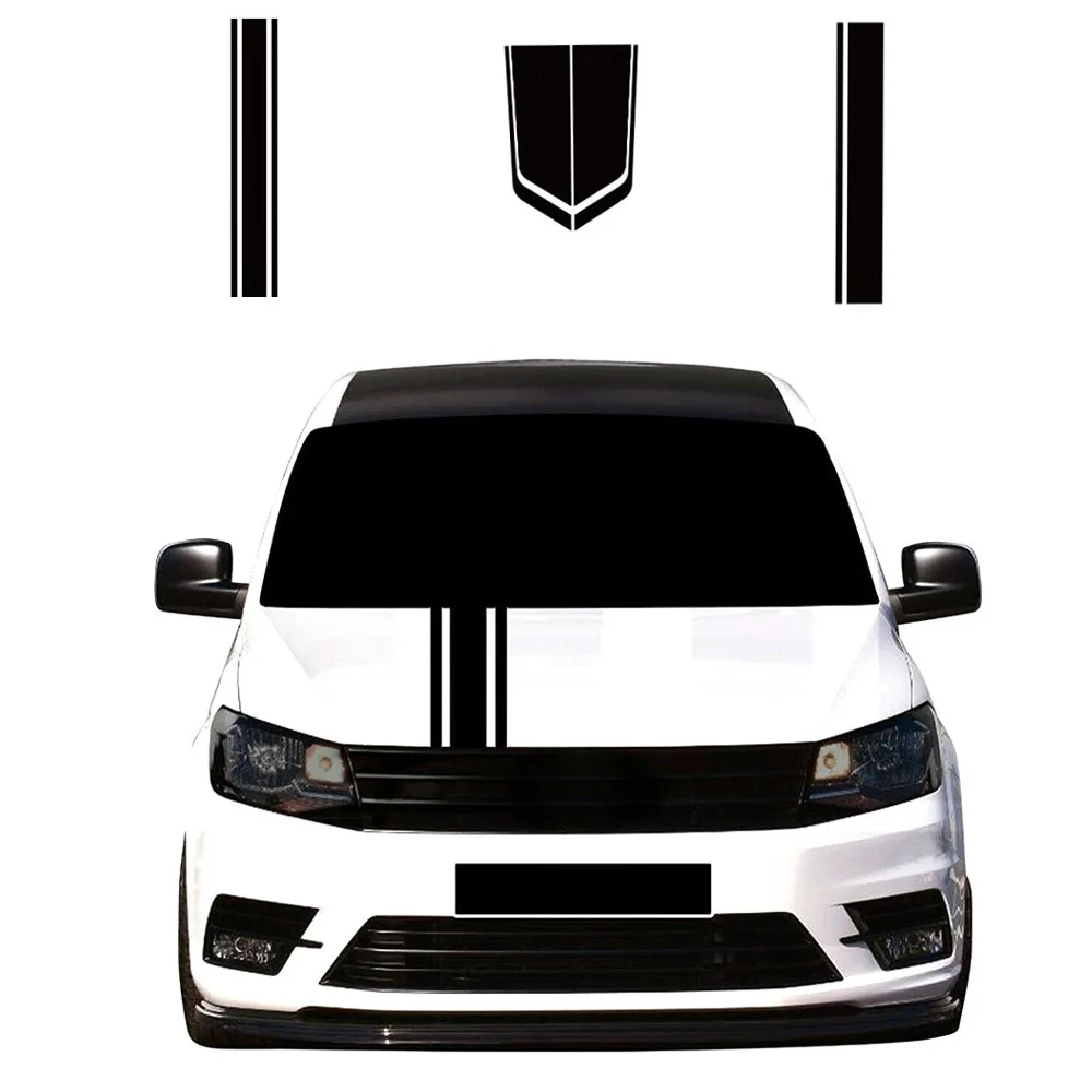Adesivos para capô de carro, para volkswagen vw caddy mk1 mk2 mk3 mk4 4 3 2 maxi kombi camper van capa motor decalques de vinil acessórios