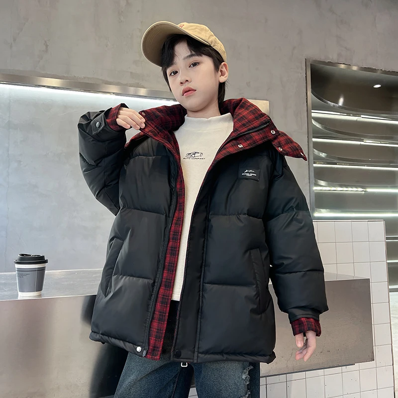 

Boy's thickened high-quality handsome versatile cotton-padded suit for winter.4-15year