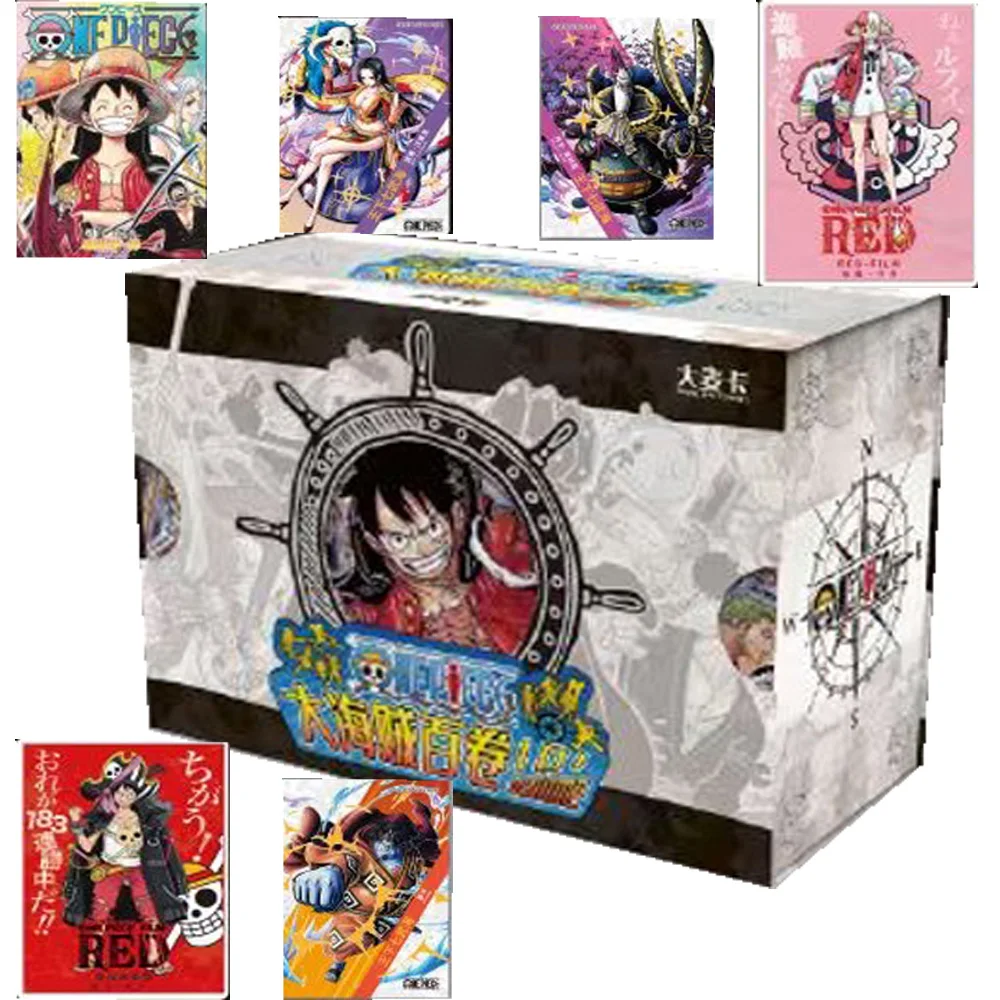 Geninue One Piece Cards Collection for Children Straw Hat Pirates Rare Platinum Edition Booklet Cover Cards Toy Anniversary Gift