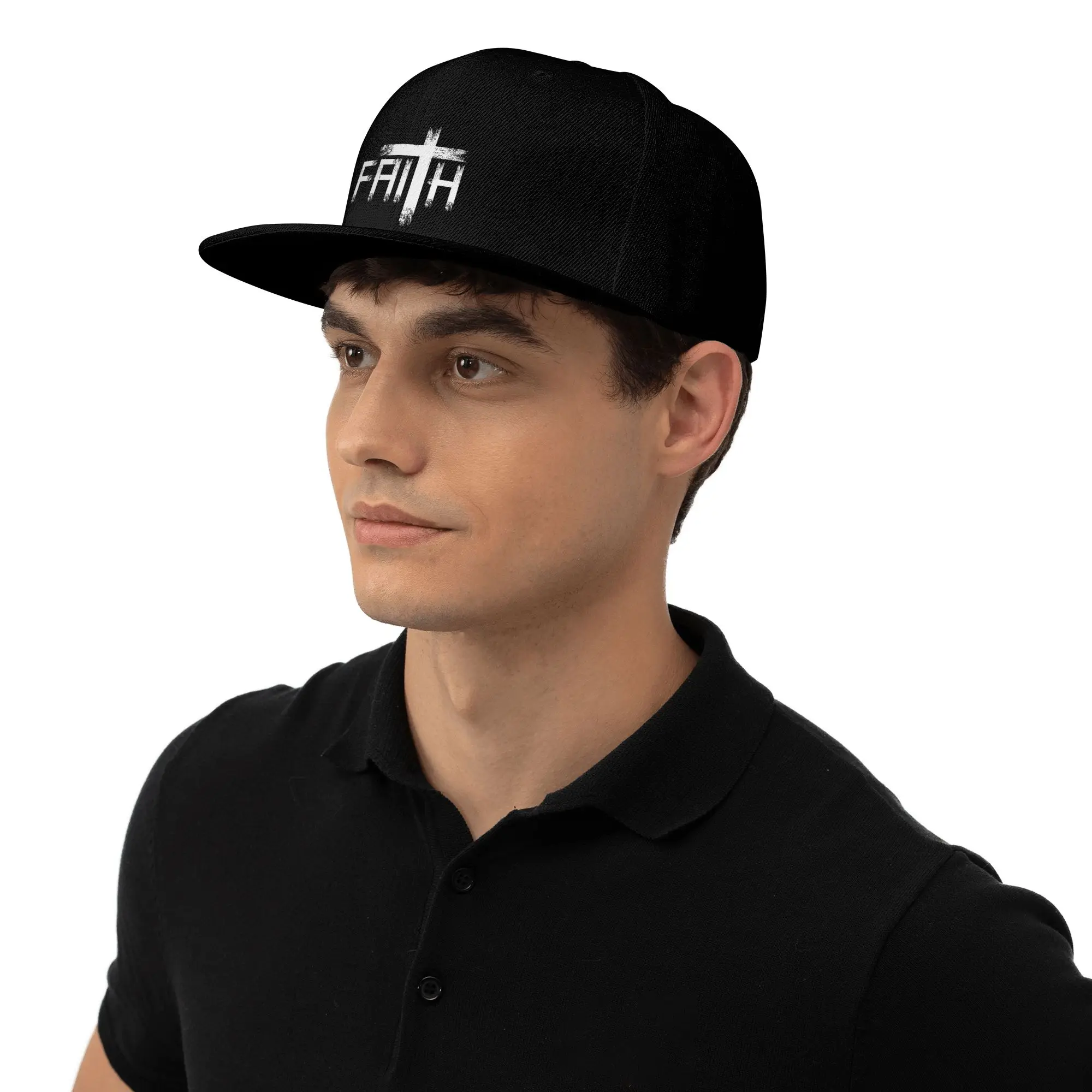 Gorra de béisbol plana de hip hop para hombres y mujeres, sombrero Snapback de moda, Dios, predicador, Jesús, creyente, fe cristiana, fe religiosa, papá