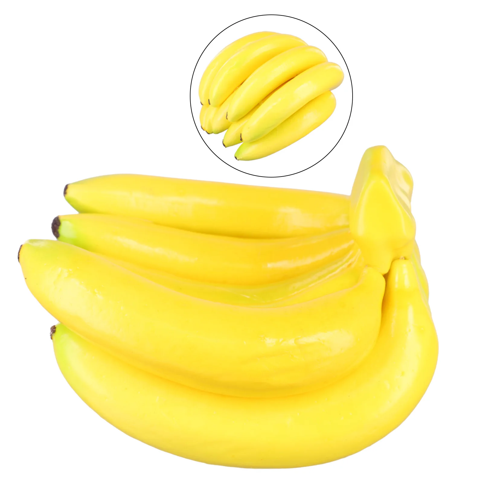 

Artificial Fruits Simulation Fake Bananas Model Decorative Plastic Fake Fruits Realistic Display Photo Prop Home Decor