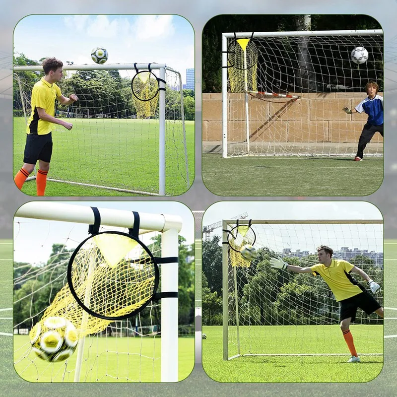 Red de portería de fútbol, Red de entrenamiento de fútbol plegable, fácil de instalar y desmontar, para práctica de entrenamiento de fútbol