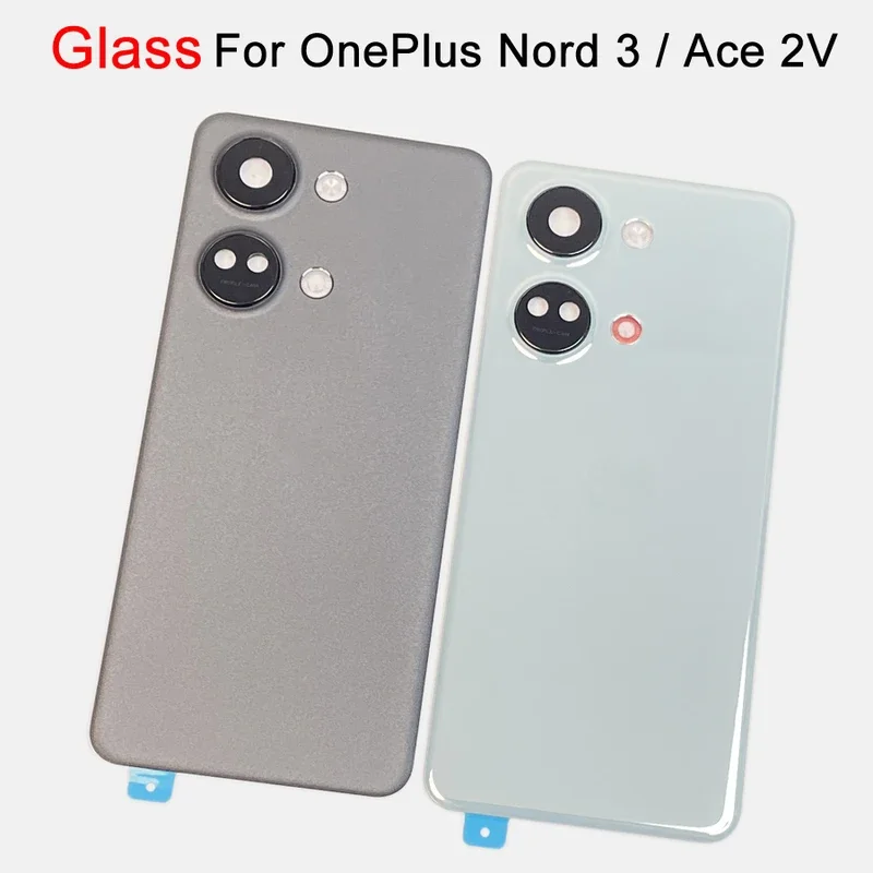 Gorilla Glass 5 Battery Cover Rear Door Housing Back Case For OnePlus Nord 3 / Ace 2V Battery Cover Replacement Parts