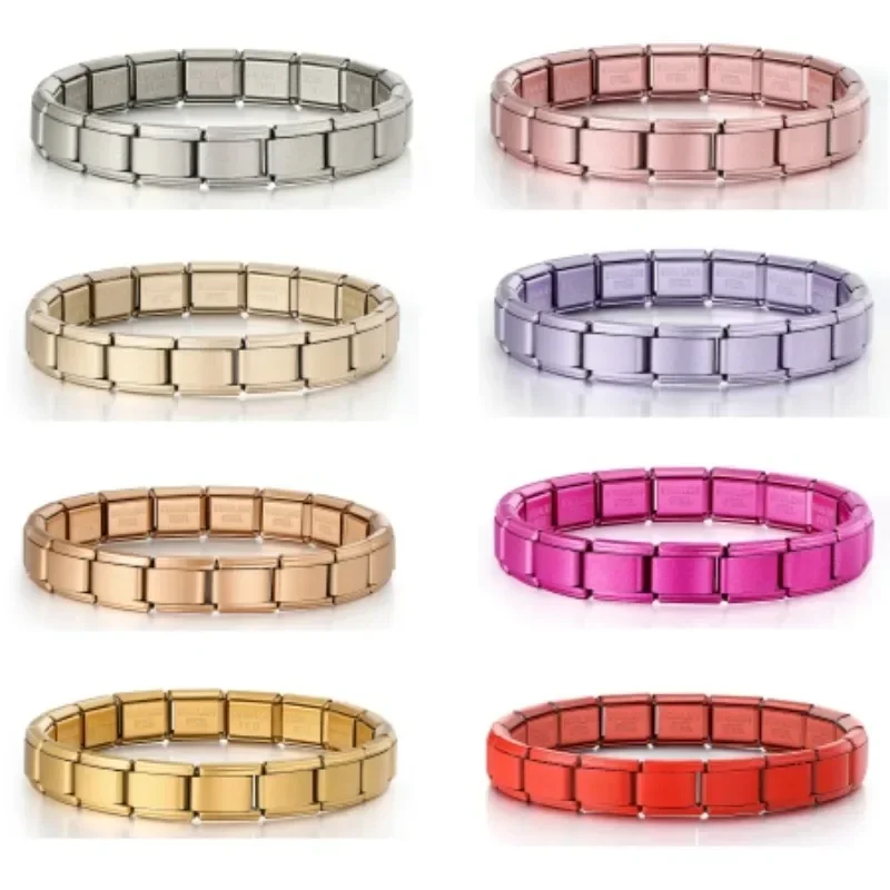 

CONCEPT 2025 New Men and Women Starry Colors 18 Pieces Italian Charm Fit 9mm Stainless Steel Modular Bracelet Wholesale Jewelry
