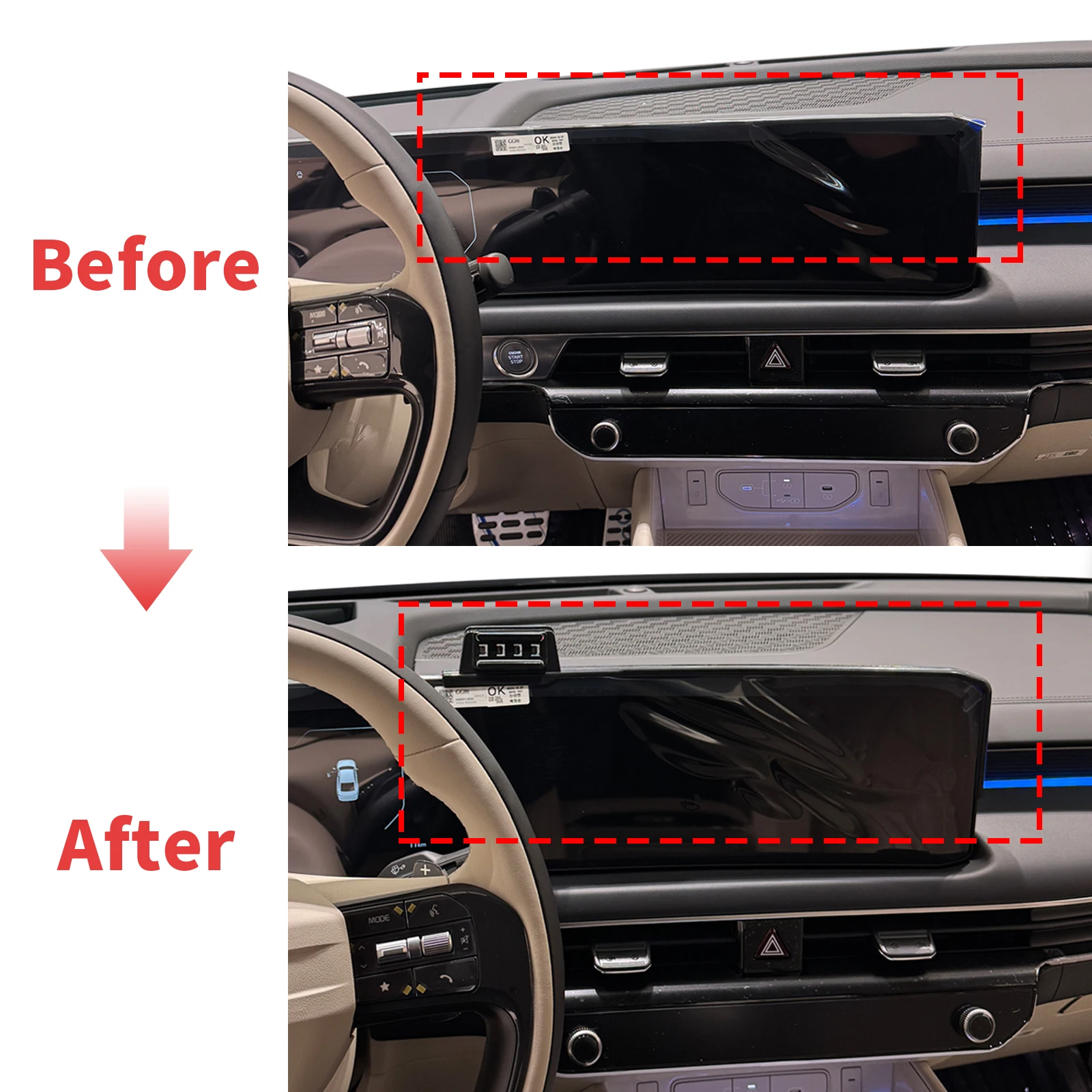 

for Kia K8 K 8 2024 2025 2026 Navigation Phone Holder Mount Customized Car accessoires