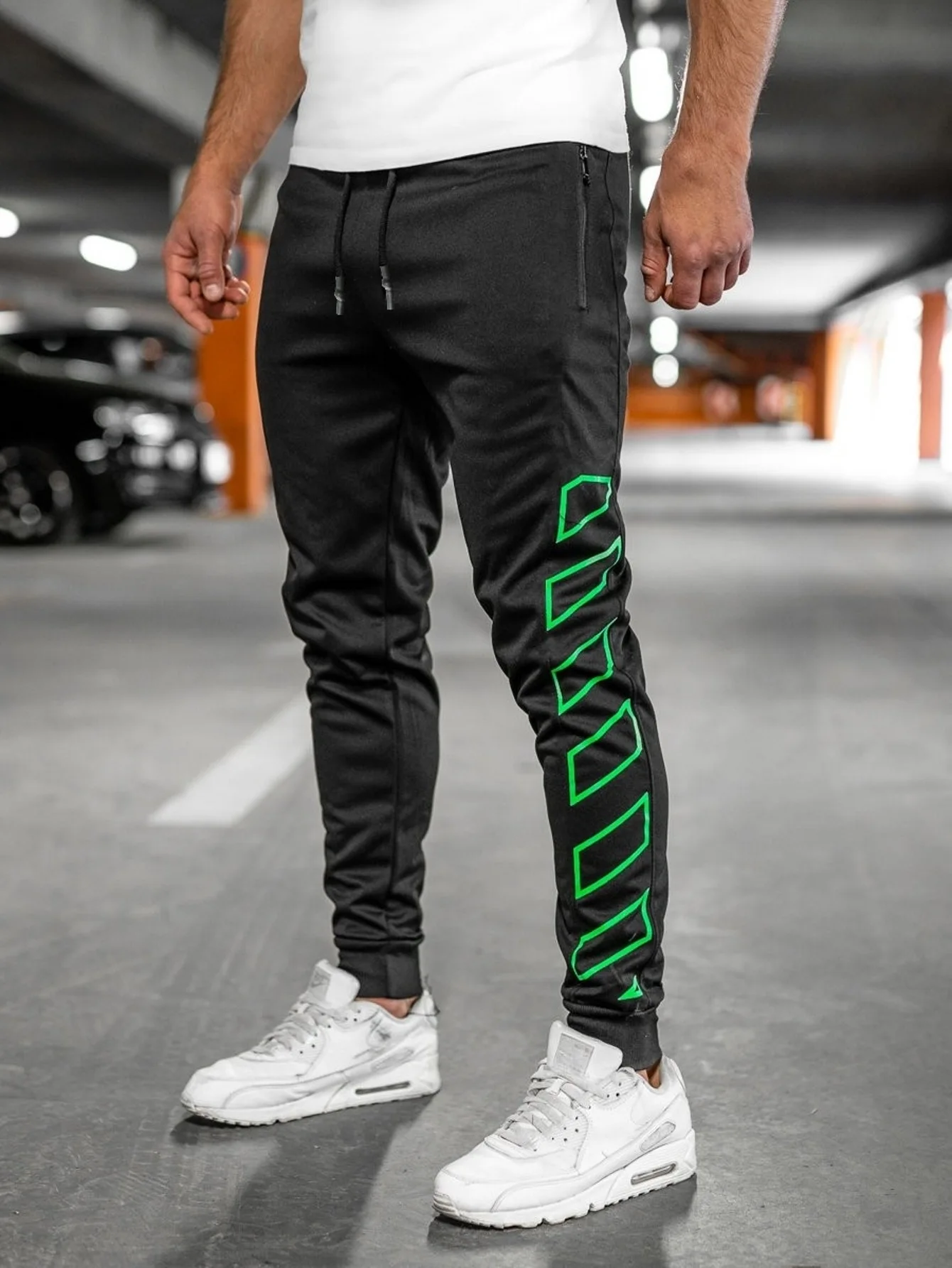 Cross-border Europe and the United States spring and autumn new trend men's casual sports pants night run slim slim trousers men