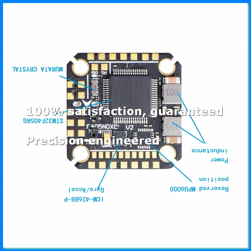 ●F405 NOXE V2 Flight Controller Baro OSD 16MB 5V 10V Dual BEC 20X20mm 3-6S LIPO for FPV Freestyle Drone