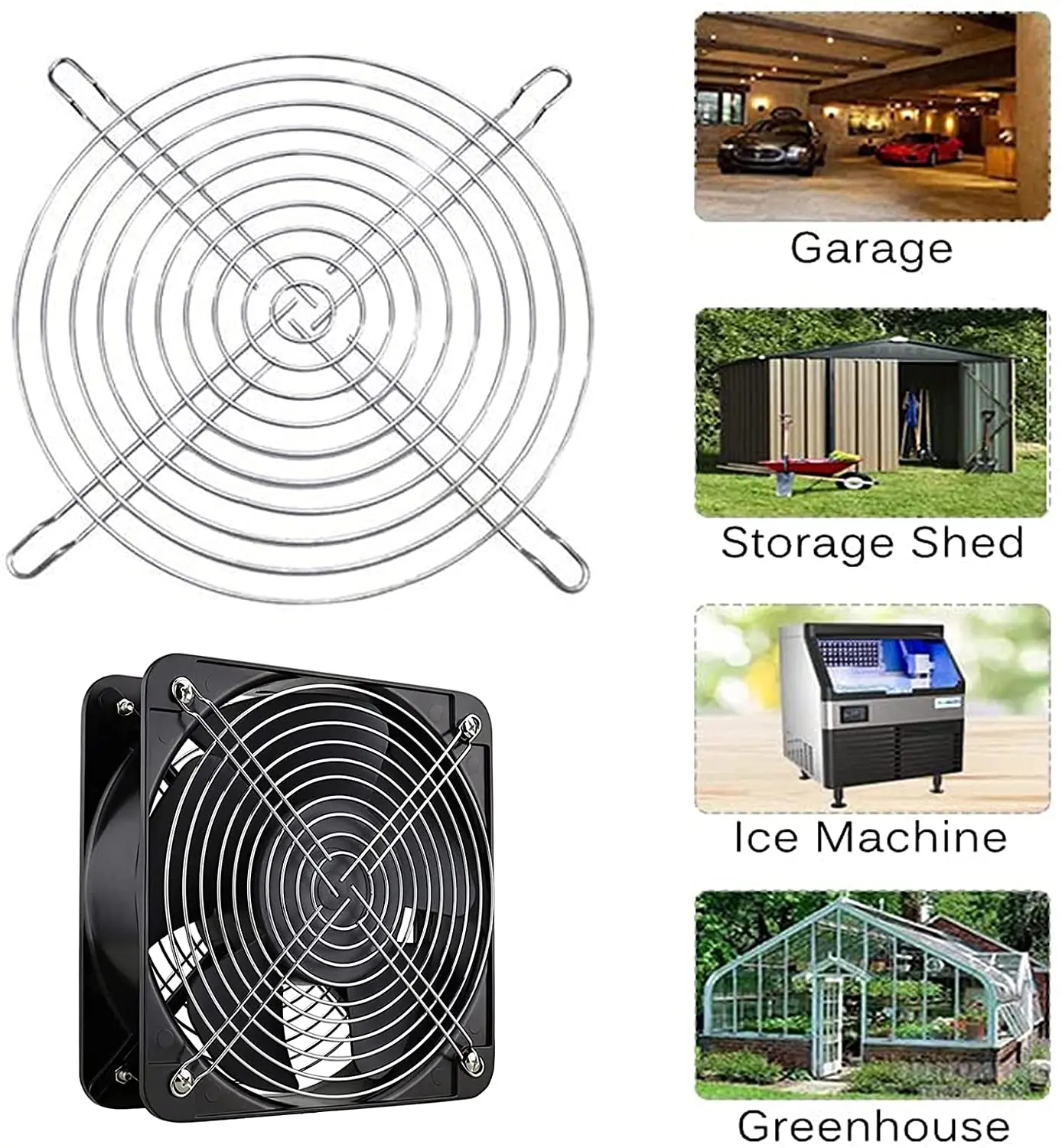 Gdstime 실버 메탈 그릴 핑거 가드 보호망 팬 그릴 30/40/50/60/80/90/120mm 냉각 팬 그릴 DC 팬 안전 장치