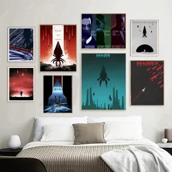 NT1464 Mass Effect Poster Minimalist Classic Game Gift Posters And Prints Wall Art Picture Canvas Painting For Home Room Decor