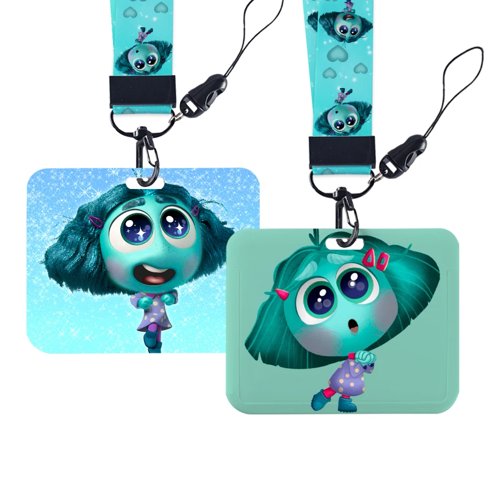 

Disney Inside Out 2 Lanyards Card Neck Strap Lanyards ID Badge Holder Keychain Key Holder Hang Rope Keyrings Accessories Gifts