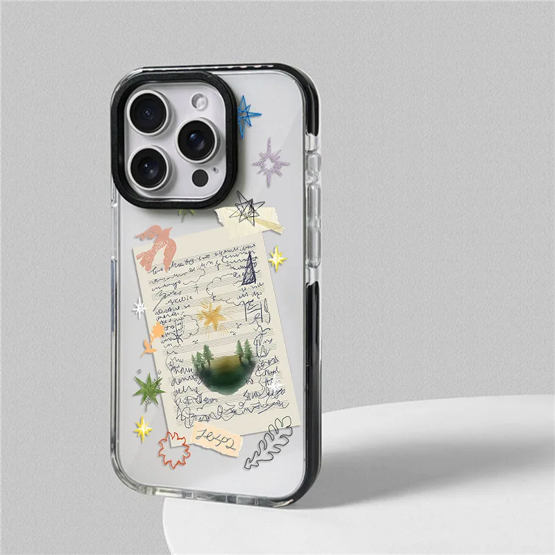 الحيوانات القط قضية الهاتف آيفون 17 16 15 14 13 12 11 برو ماكس XR 7 8 زائد SE 2020 2022 البسيطة الهواء لينة بولي TPU للصدمات الغطاء الخلفي #4