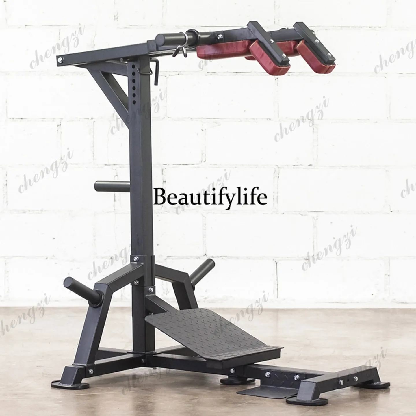Hack Squat Machine Barbell Lever Squat Heel Raiser, Fitness