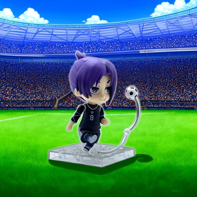 Anime Sports Football Game Character Statue 1 Q-version with Intense Movement Interchangeable Hands And Face Figurine