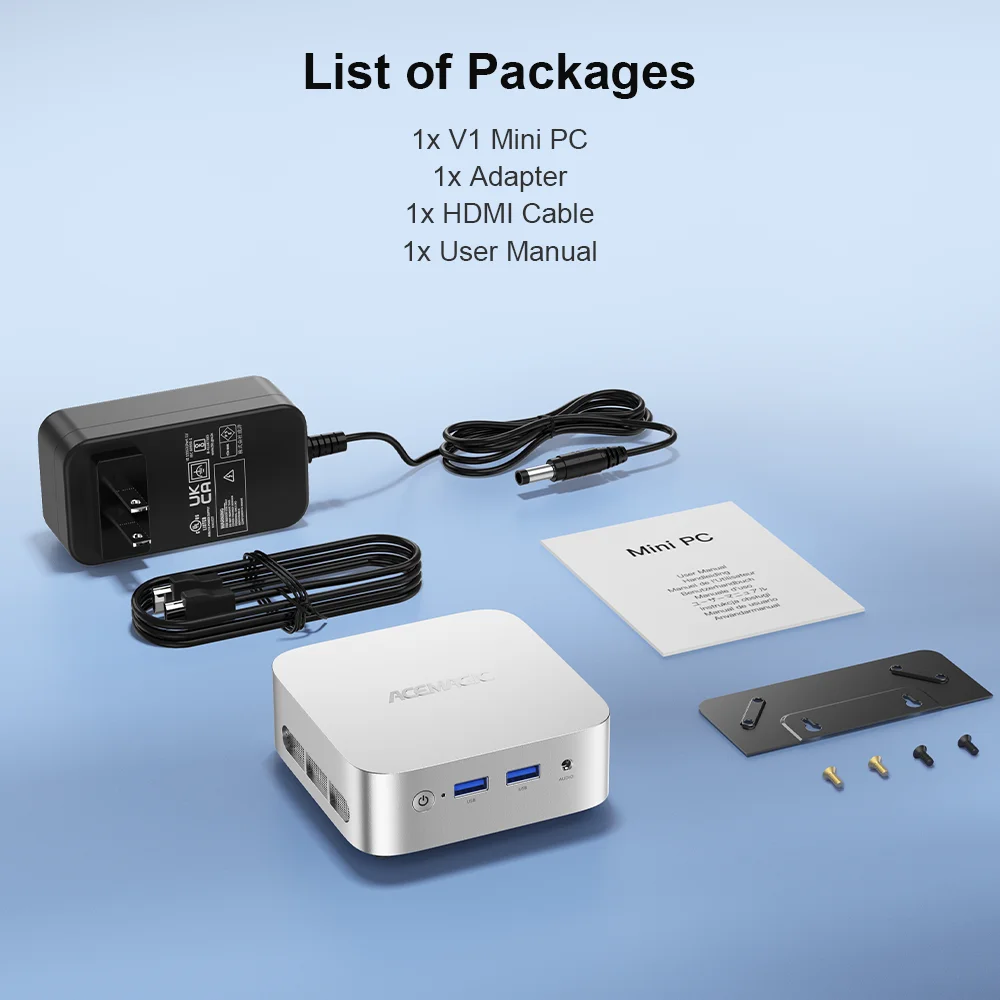 ACEMAGIC N150 Vista Mini PC V1 Twin Lake N150 (Beat N100/N95، حتى 3.6 جيجا هرتز) 16 جيجا بايت DDR4 RAM 512 SSD أجهزة كمبيوتر صغيرة 11 Pro لسطح المكتب