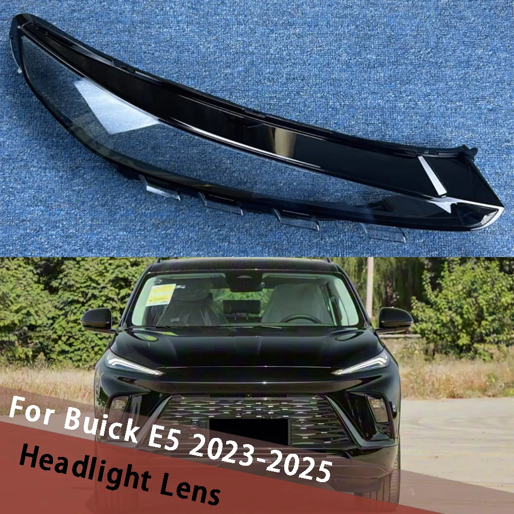 For Buick E5 2023 2024 2025 Car Headlamp Lens Shade Head Light Housing Lamp Caps Auto Headlight Shell Replace Original Cover