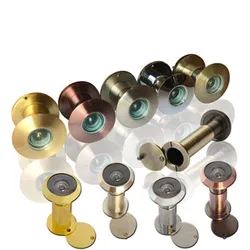 200 Degree Wide Viewing Angle Peephole Security Door Viewers 14mm Hole Hidden Peephole Adjustable Glass Lens Hardware Tools