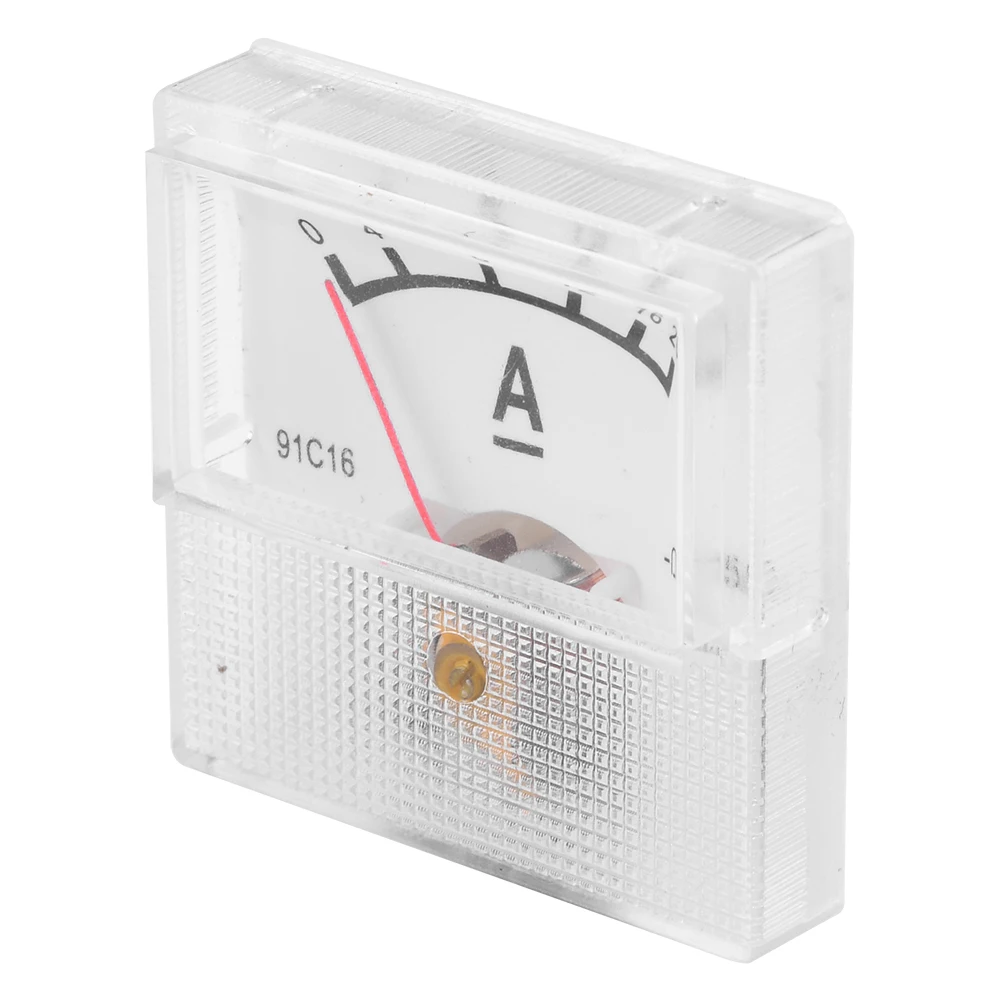 91C16 Pointer Type Ammeter DC Analog Current Meter Panel 10A 20A 30A 50A