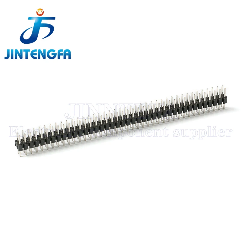 50PCS 2*2-40Pin 2.0mm Double row Male PCB Board Pin Header Connector Strip Pinheader 2p 3p 4p 5p 6p 7p 8p 9p 10p 12p 14p 15p 40p