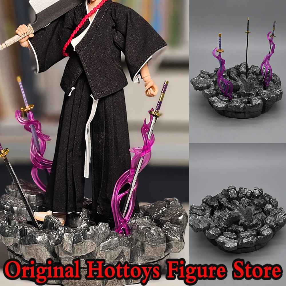 

In Stock 1/12 Scale Male Soldier Scene Accessory Black Rock Platform Base Prop For 6-inches Action Figure Model Doll Toys