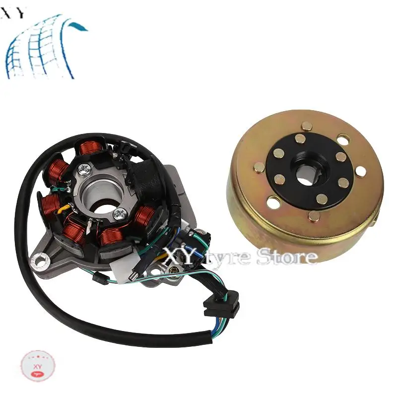 

Long-Lasting Motorcycle CG125 Platinum Modified Coil Rotor - Magnetic Steel Magneto Compatible with Xf125 Models