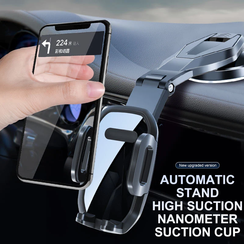 الثناء 2025 360 °   حامل هاتف محمول للسيارة من جنرال موتورز، كوب شفط زجاجي، حامل هاتف محمول للوحة القيادة التليسكوبية