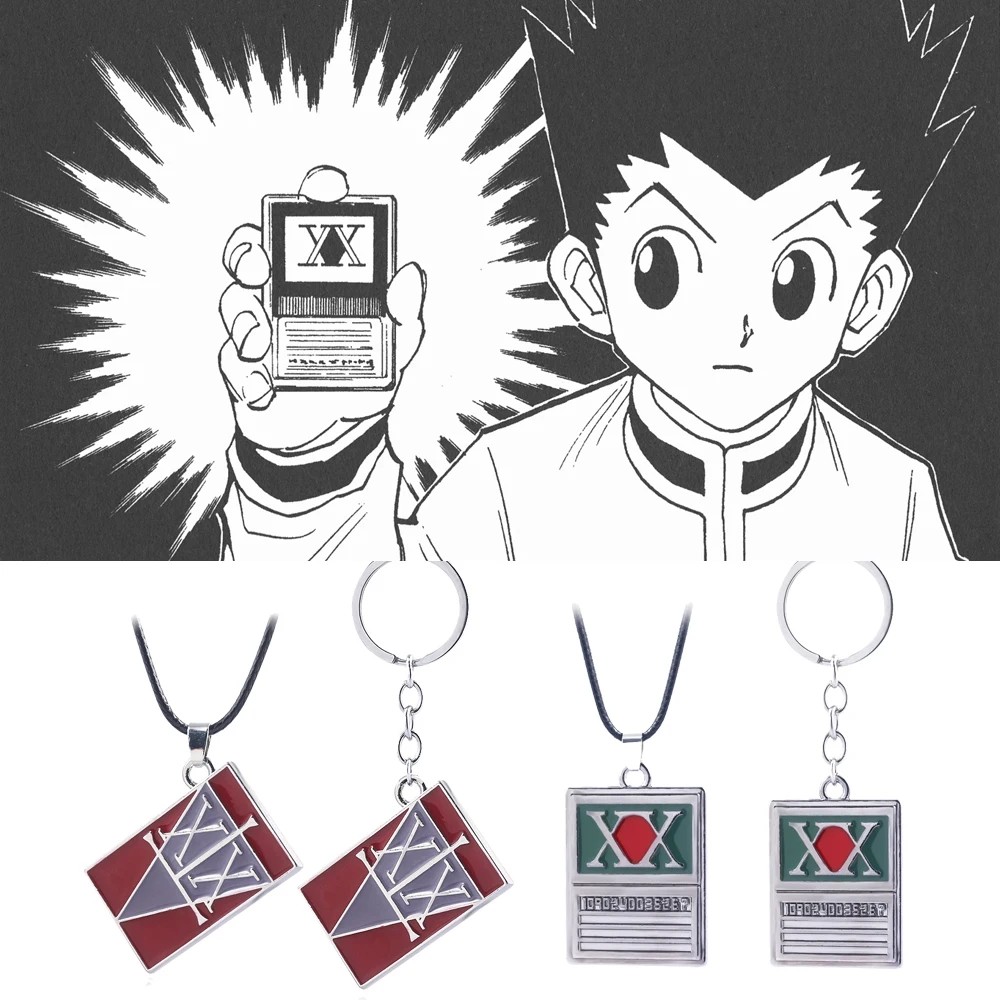 Hot Anime Hunter x Hunter Keychain GON FREECSS License Metal Pendant Key Chain for Women Men Car Keyring Jewelry Accessories