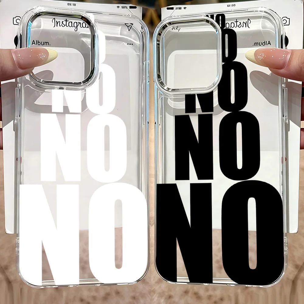 HOT Letter Yes And NO SWAG Phone Case for Samsung Galaxy A57 A56 A36 A26 A06 A55 A35 A16 A54 A34 A25 A15 A14 A05S A73 A53 4G 5G