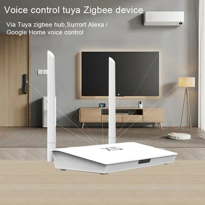 Tuya Zigbee Hub Gateway Bluetooth com fio, sinal forte aprimorado, adaptador de energia, ponte multimodo, controle de vida inteligente, 3.0