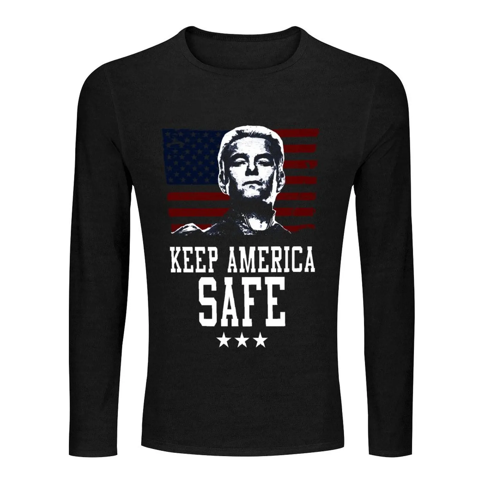 Homelander Keep America Safe Long T-Shirt vintage clothes mens clothes