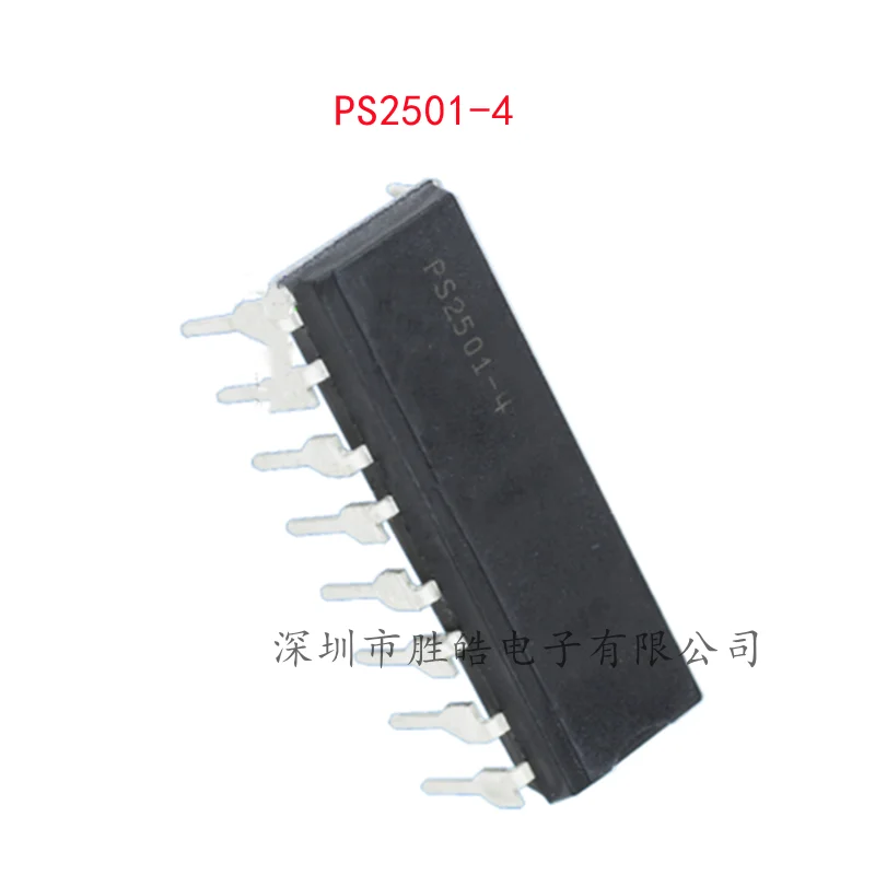 (10PCS) PS2501-4  PS2501  Optocoupler  4-Way Photoelectric Isolator  PS2501-4 Straight Into The DIP-16 Foot   Integrated Circuit