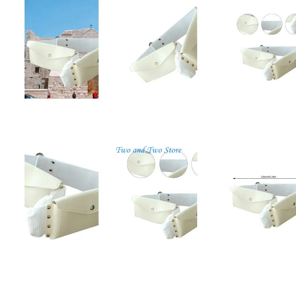 

HX6F Waist Belt Chain Waist Pack Belt for Hajj Umrah Comfort Wear for Unisex Waist Pack Stretchy for Daily Casual Wear