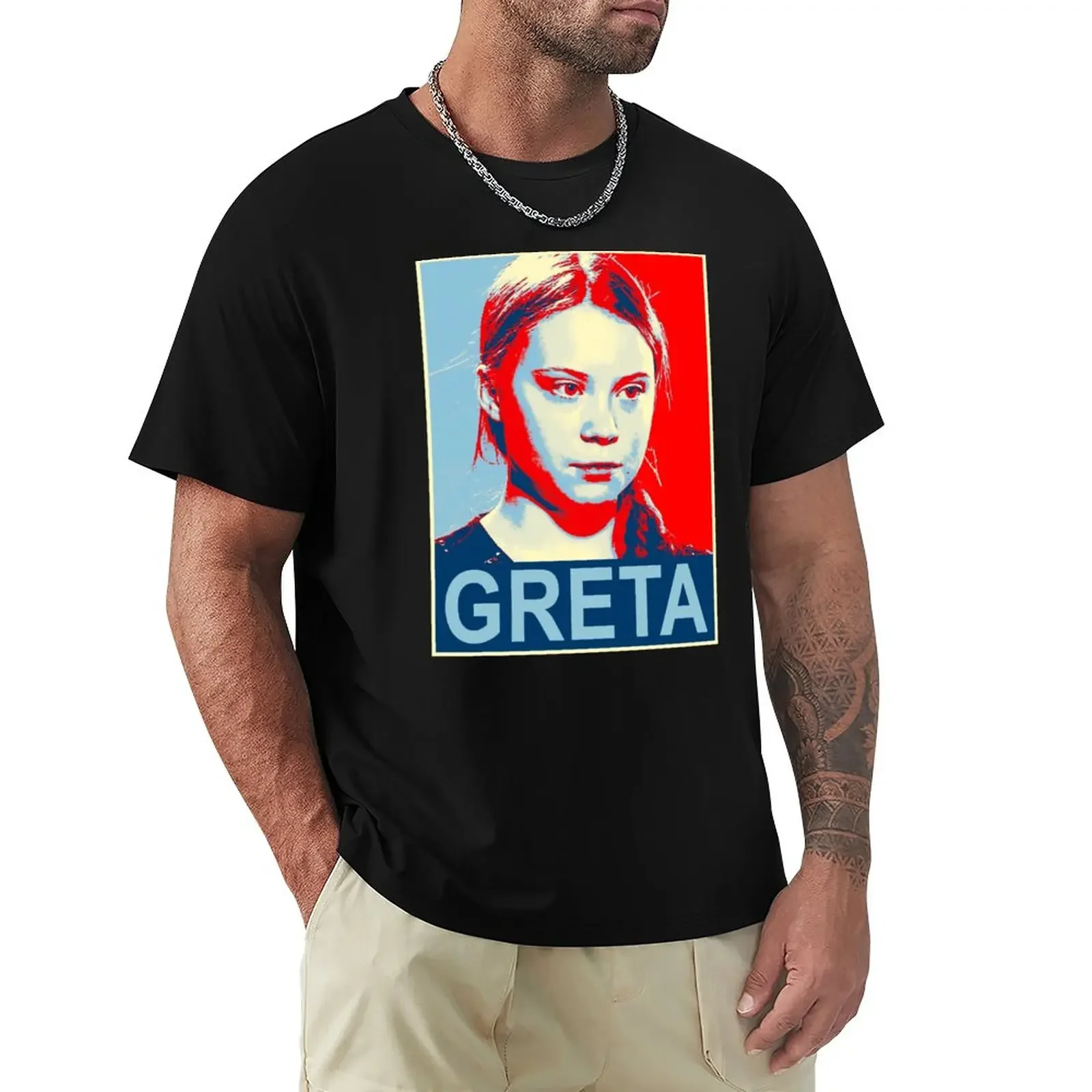 

Greta Thunberg Environmental Activist T-Shirt man t shirt topping custom shirt mens t shirts casual stylish