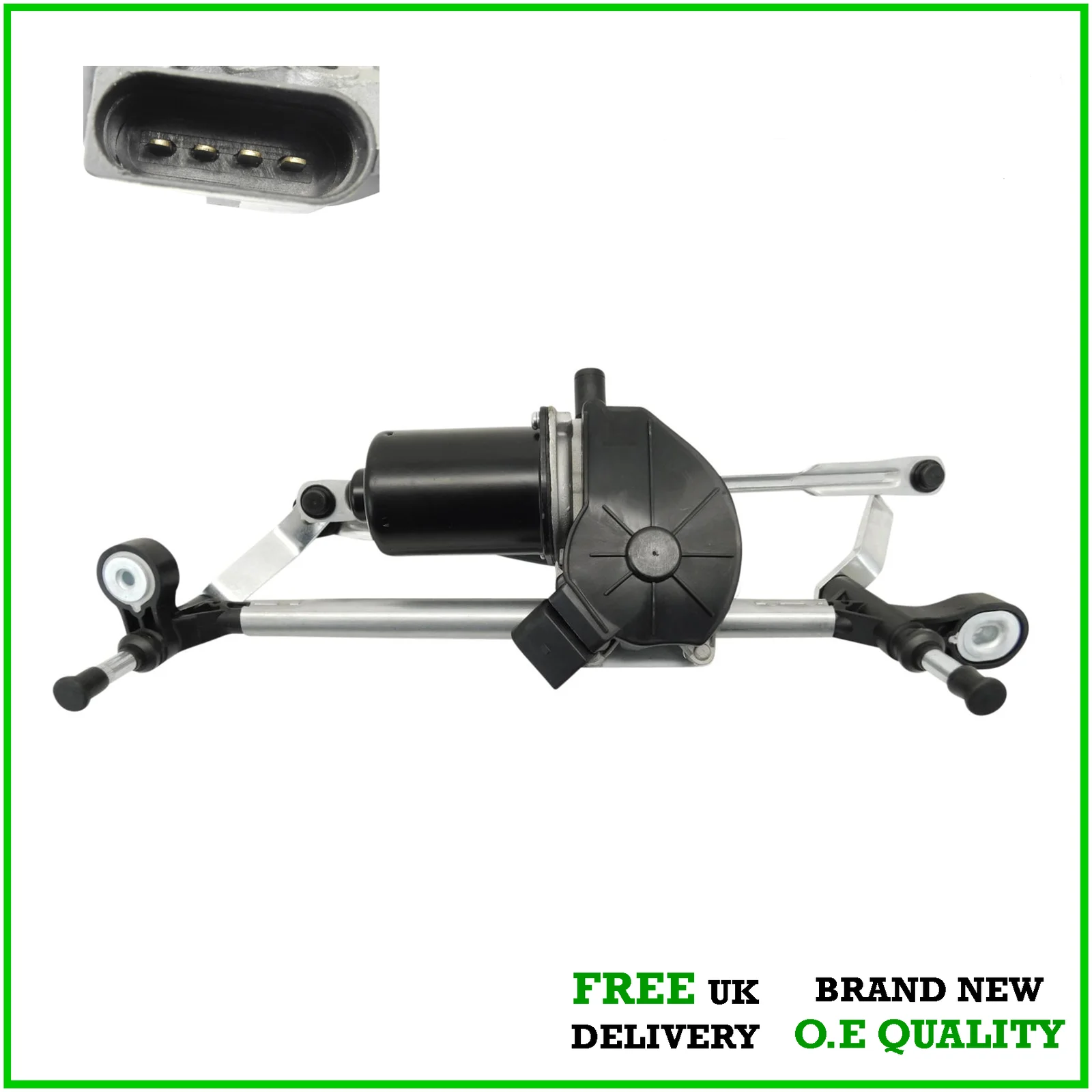 For Vauxhall Corsa D & E 2006-Onwards Windscreen Wiper Motor & Linkage