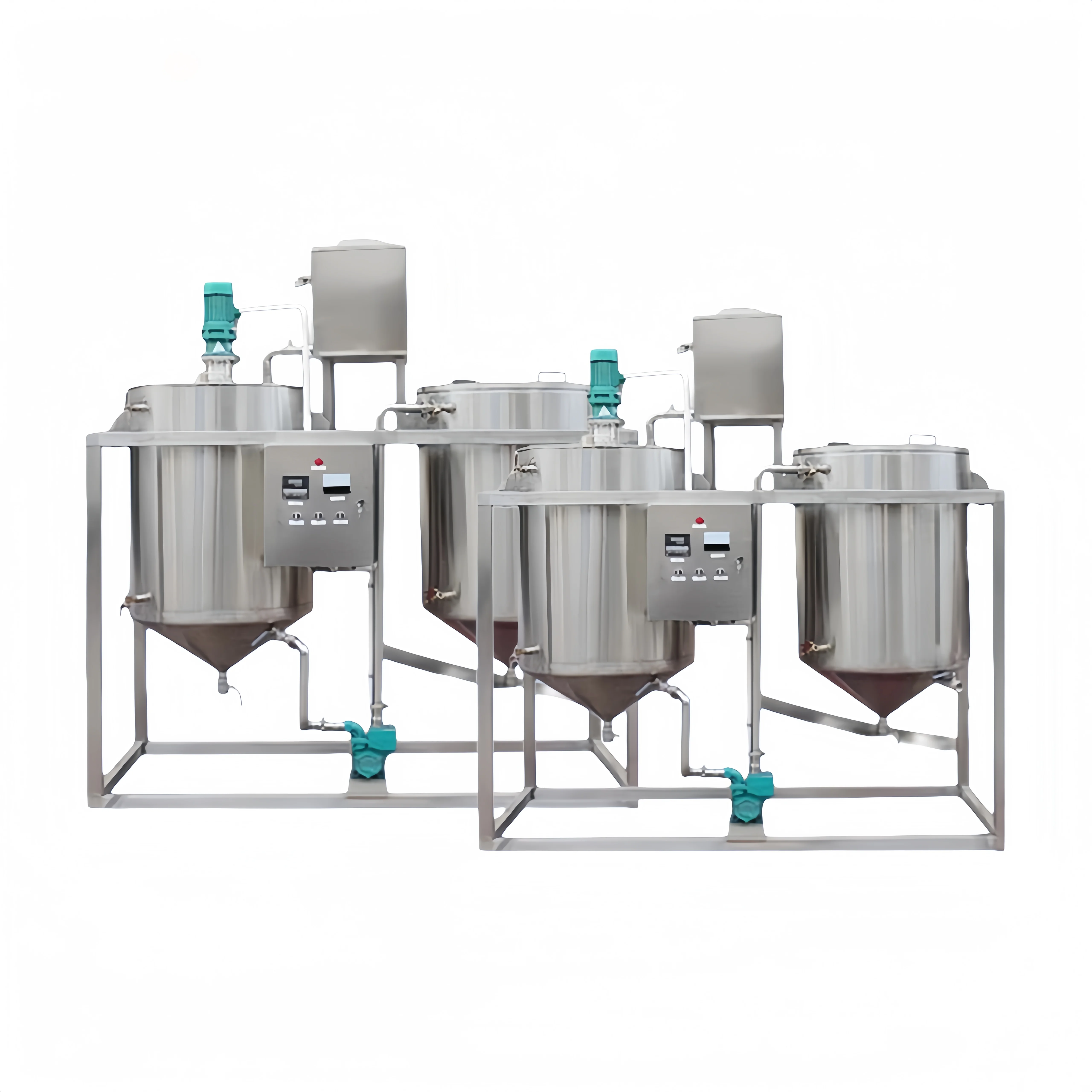 Welcome To Buy Automatic New Vegetable Oil Refining Machines For High-quality Oil-making Energy Saving 500kg/h Capacity