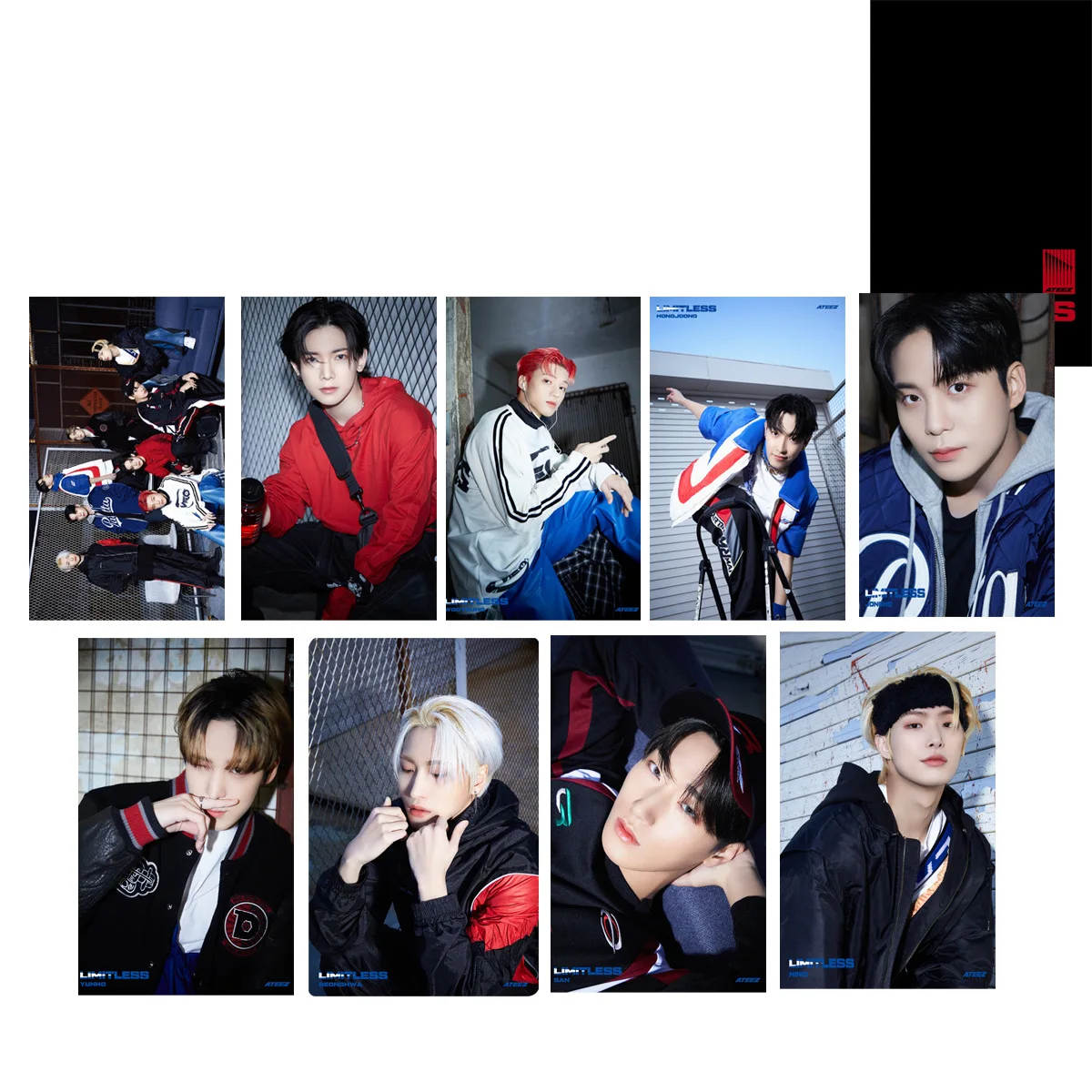 C ATEEZ-nueva tarjeta de estrella de colección "Limitless" Jin Hongzhong Ding Runhao Peripheral