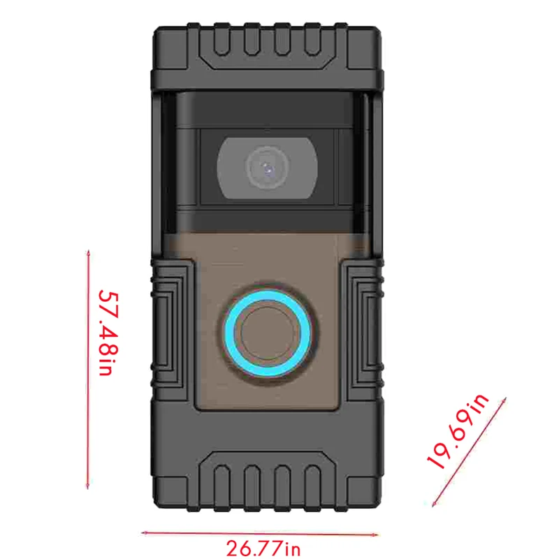 Timbre de vídeo antirrobo, montaje ajustable para timbre, 1/2/3/3 Plus/4/2020 Release/2023