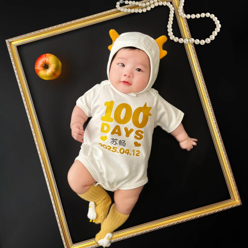 百日ベビー服 赤ちゃんの写真 子供用純綿服 ニューボーンフォト 신생아사진 наворожденных одежда