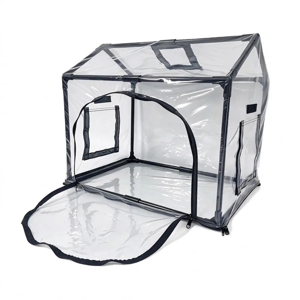 Lightweight Tabletop Greenhouse 60 40 50cm for Indoor Outdoor Use Supporting Germination and Early Plant Development