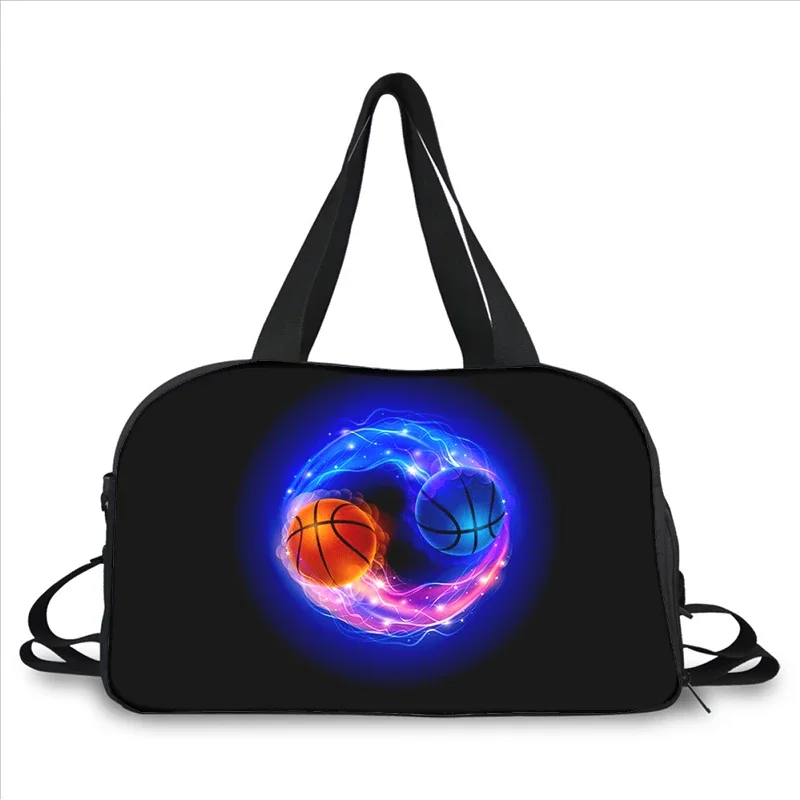 basketball 3D printing fashion trend portable large capacity multi function messenger bag travel bag