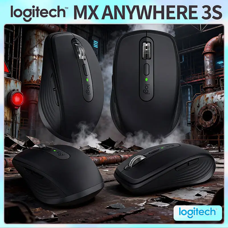 

Компактная мышь Logitech MX Anywhere 3S, эргономичный дизайн, перезаряжаемая, с быстрым прокруткой для портативных ПК Mac