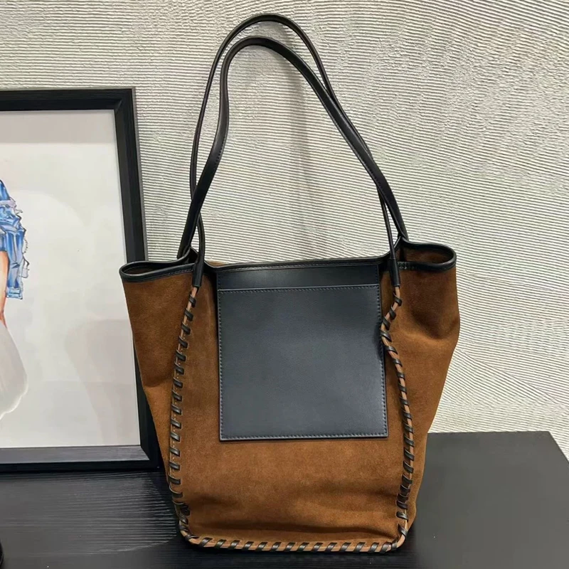 

Custom Initials Genuine Leather Bucket Bag For Women Luxury Designer Handbag Purse 2025 New In Natural Cowhide Underarm Shoulder